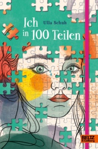 Ein menschlcihes Gesicht, das durch Puzzleteile gebildet wird. am Kopf fehlen einige Puzzleteile