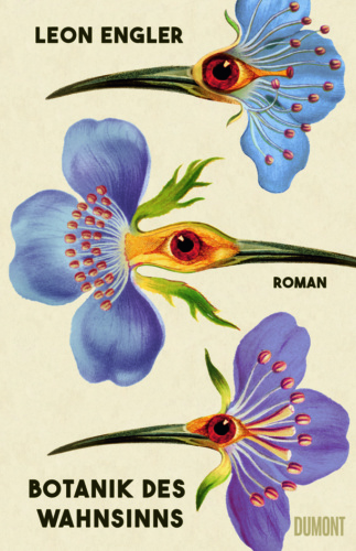 Farbige Blüten zieren den Einband des Buches.