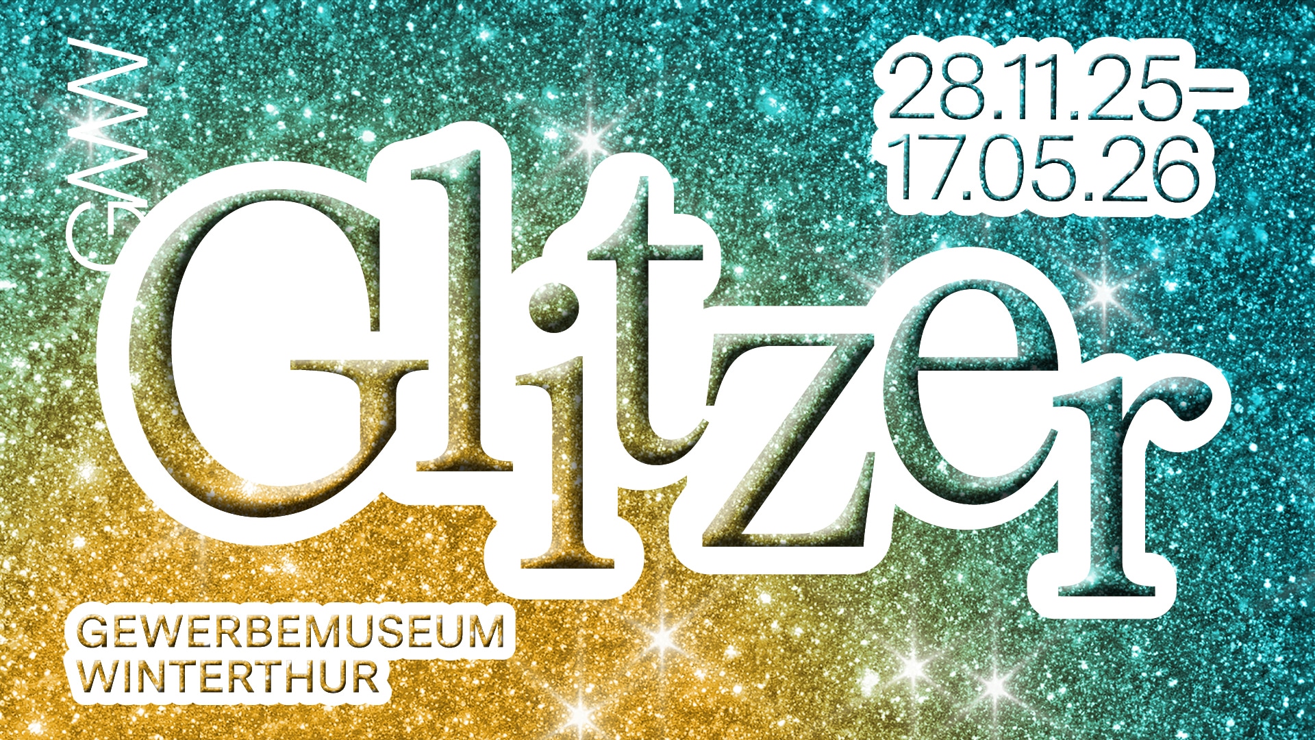 Viele Glitzerflocken