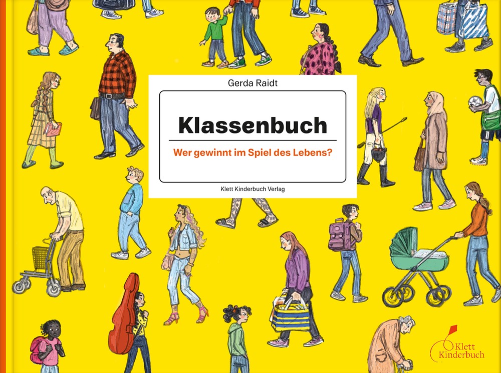 Zahlreiche unterschiedliche Personen in alltäglichen Situationen zieren das Cover
