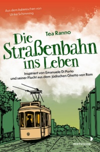 Eine altertümliche Straßenbahn