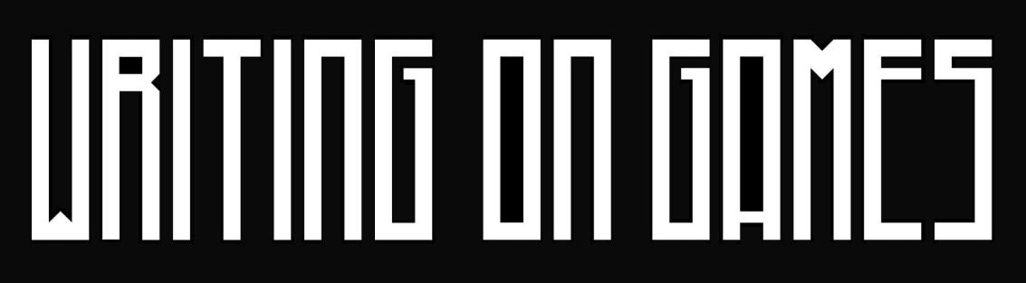 Ein Schriftzug mit den Worten: Writing on Games