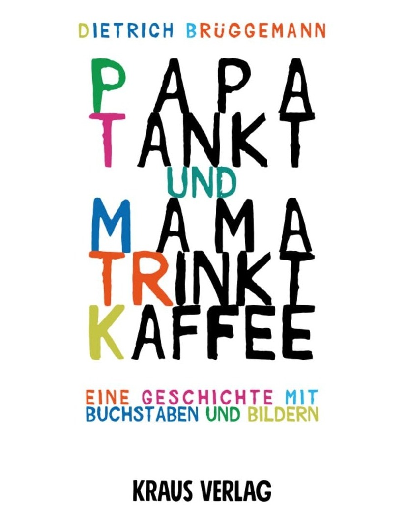 Bunte Buchstaben bilden den Buchtitel